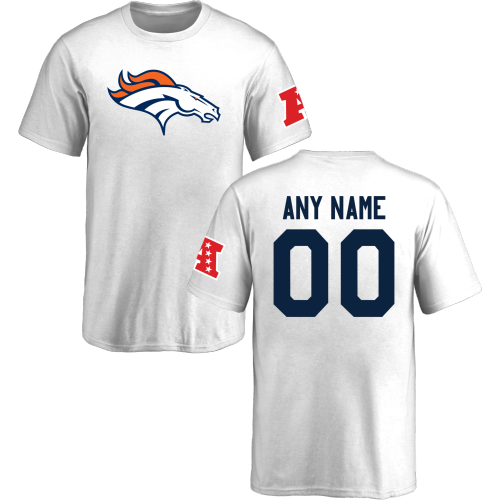 Youth Denver Broncos Design-Your-Own Short Sleeve Custom NFL T-Shirt->->Sports Accessory